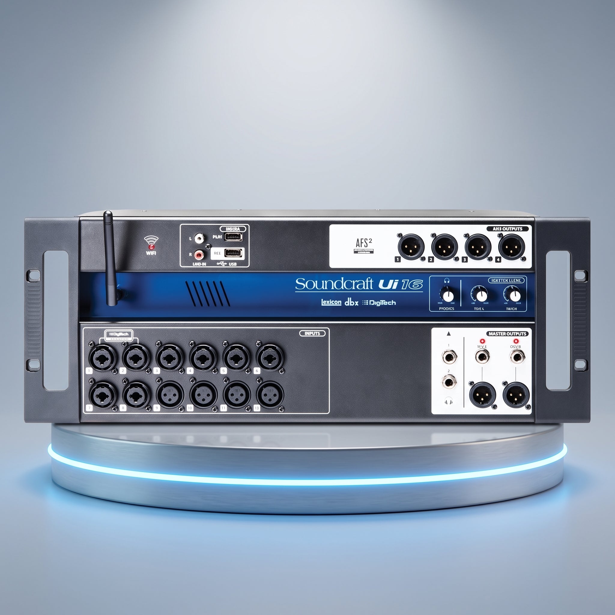 Consola Digital de Mezcla Soundcraft Ui16 - 16 Canales, Control Inalámbrico y Efectos Lexicon / DigiTech