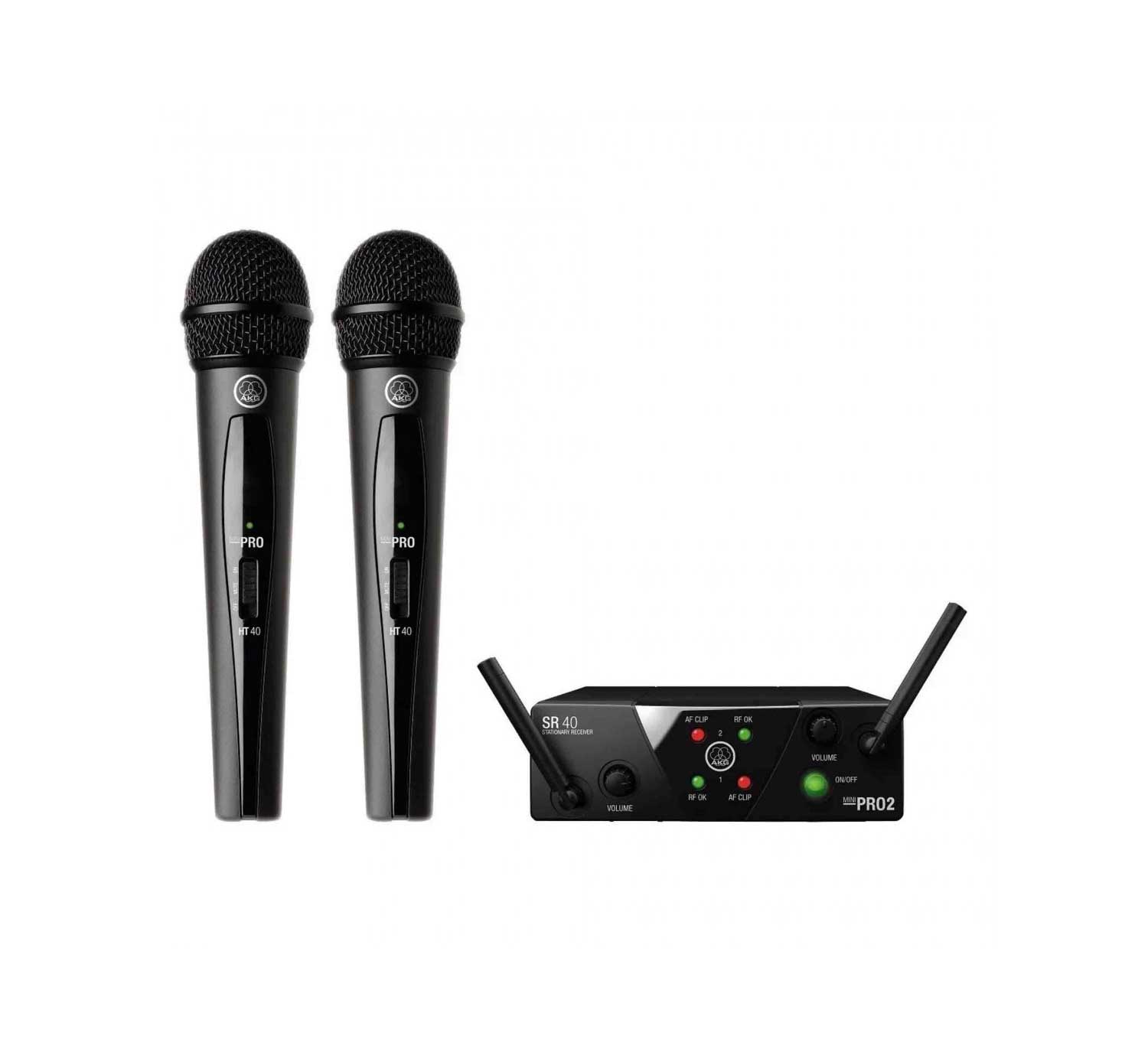 Sistema de Micrófonos Inalámbricos AKG WMS40 Mini Dual