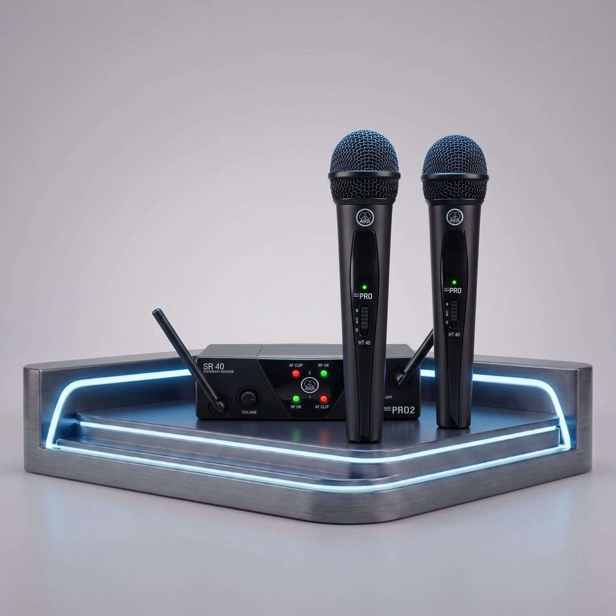 Sistema de Micrófonos Inalámbricos AKG WMS40 Mini Dual