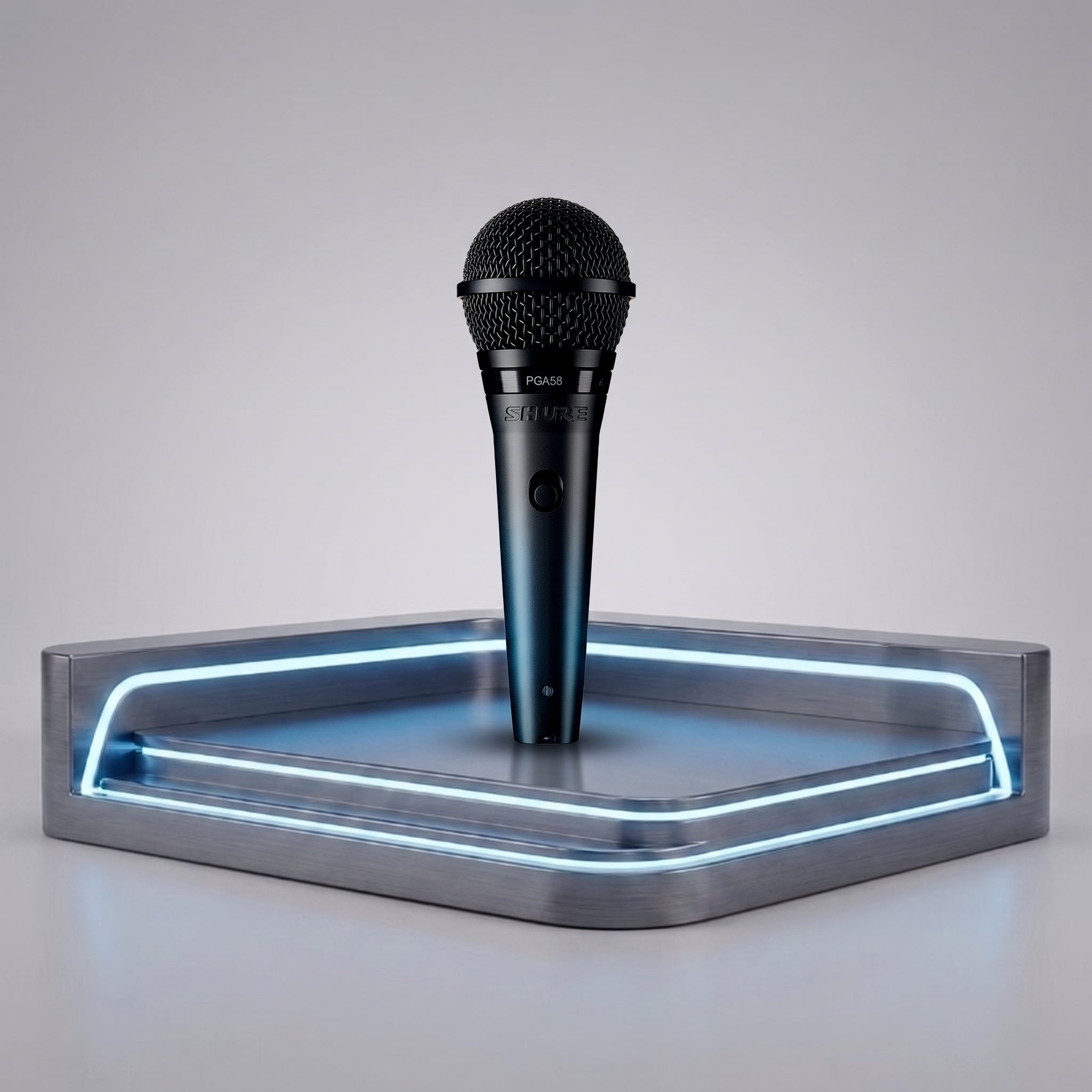 Micrófono Dinámico Vocal Shure PGA58 -XLR - Profesional de Mano con Switch de Encendido
