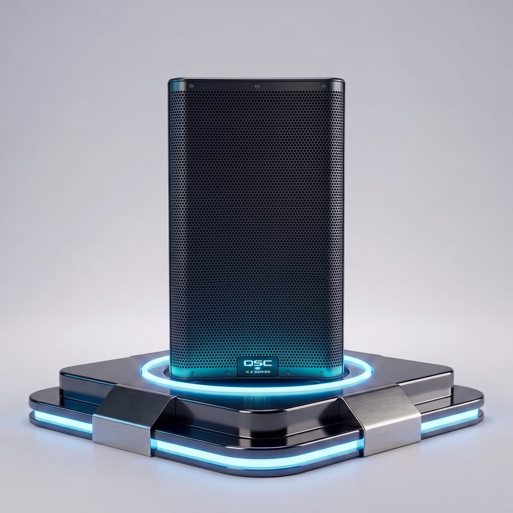 Cabina Activa Profesional QSC K10.2 - Altavoz Amplificado de 2000W y Pantalla DSP