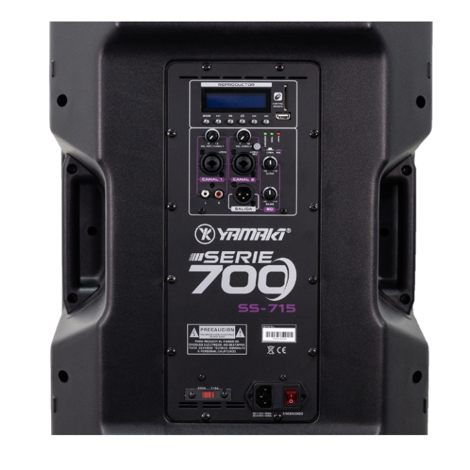 Cabina Activa Yamaki SS-715 15” 700W | Bluetooth Profesional