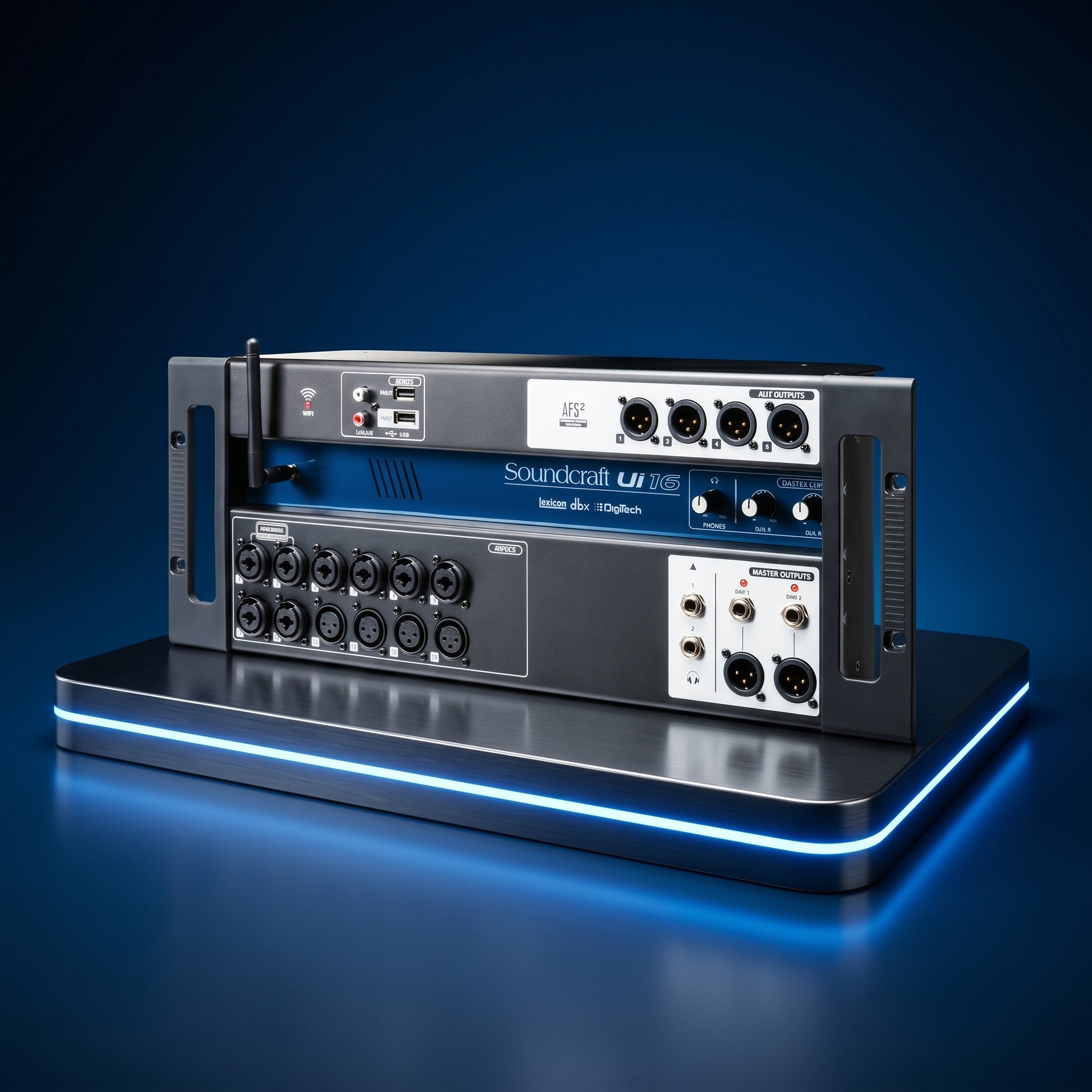 Consola Digital de Mezcla Soundcraft Ui16 - 16 Canales, Control Inalámbrico y Efectos Lexicon / DigiTech