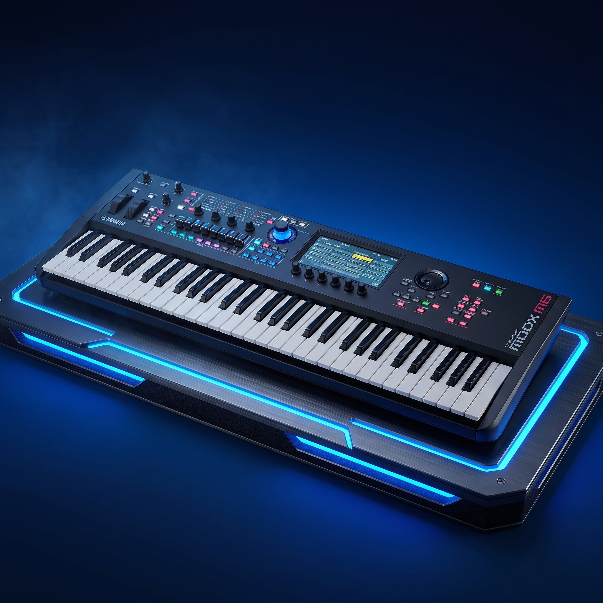 Sintetizador Workstation Profesional Yamaha MODX M6 - 61 Teclas, 3 Motores de Sonido (AWM2, FM-X, AN-X)